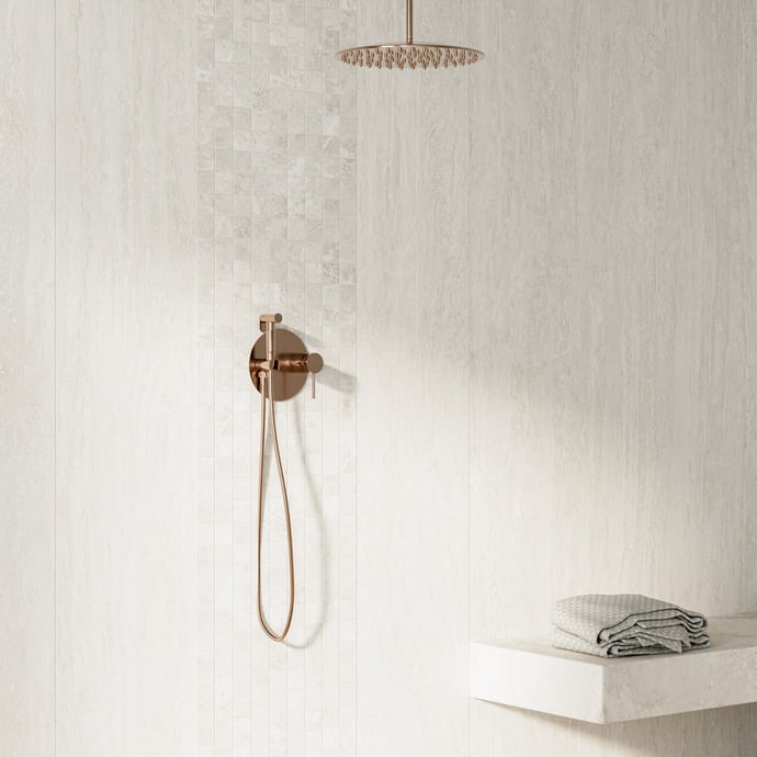 Travertin Veincut Blanc Contemporain