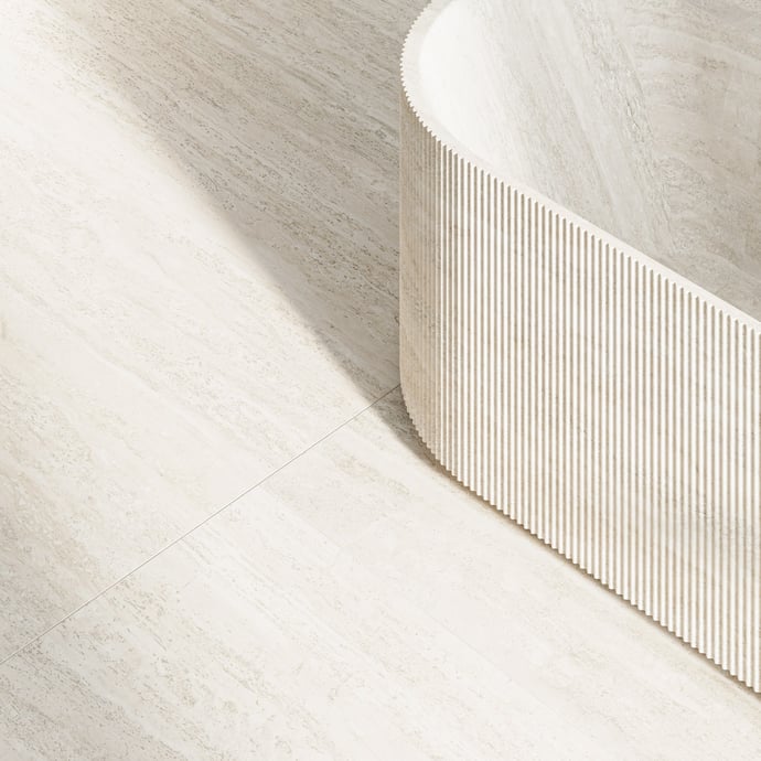 Travertino Bianco Veincut Contemporaneo