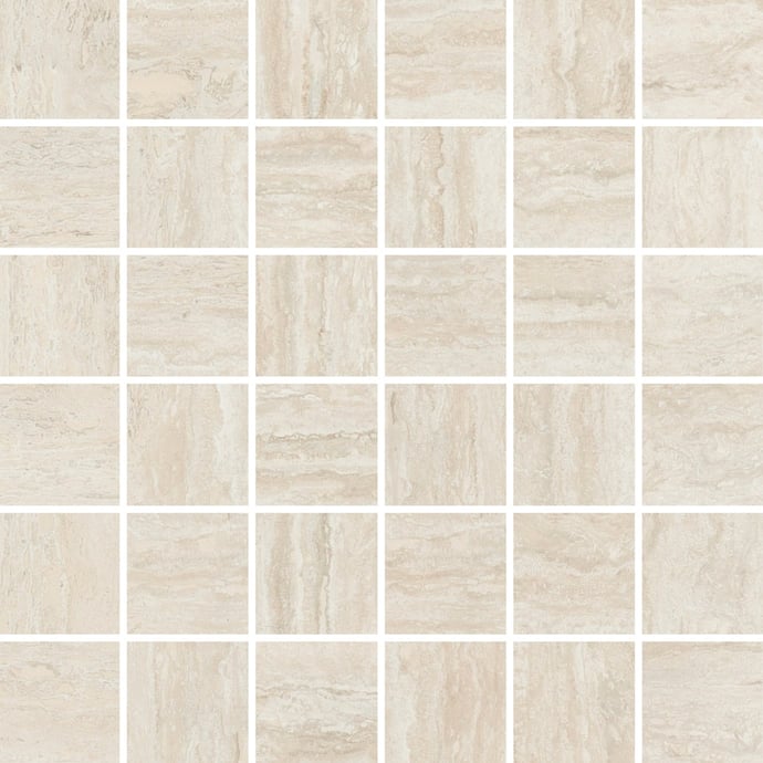 Contemporary Beige Veincut Travertine mosaic