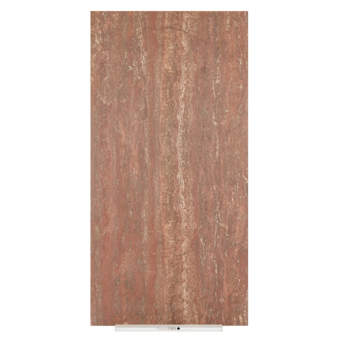 Travertin Veincut Rouge Contemporain