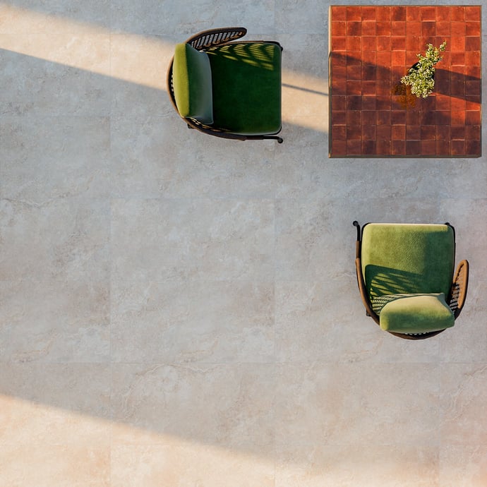 Crosscut almond travertine 20mm