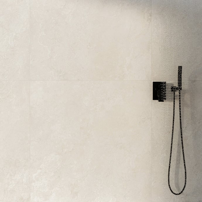 Crosscut white travertine textured
