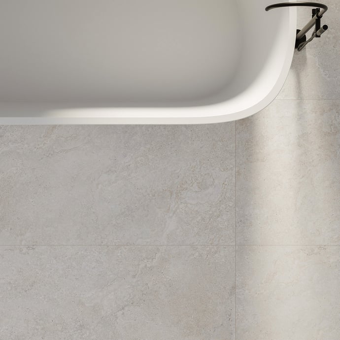 Crosscut white travertine textured