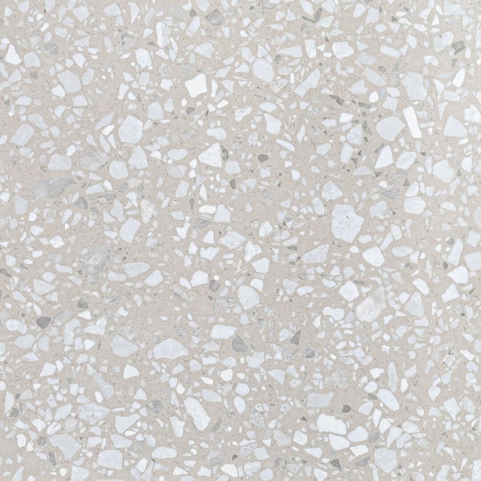 Classic light brown and white Venetian terrazzo floor