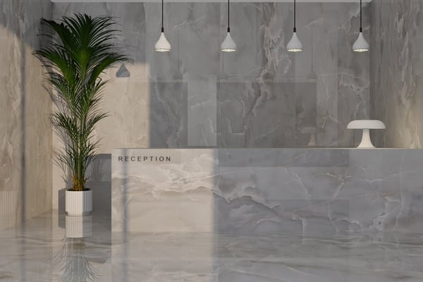 Glänzend Weißes Alabaster 9 mm