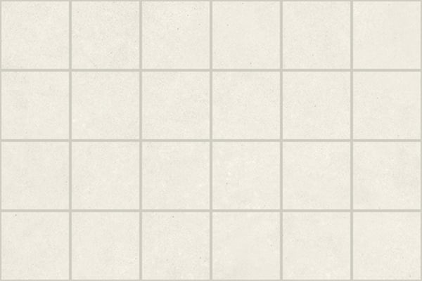 Mosaik 5x5 cm Weißer Zement