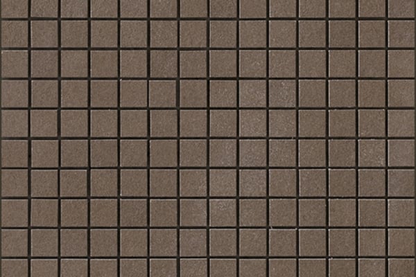 Mosaik 2x2 cm Brauner Zement