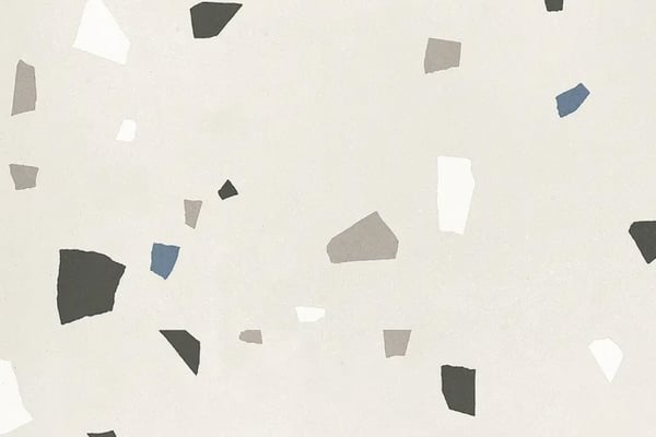 Weißer venezianischer geometrischer Terrazzo