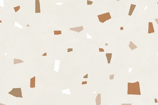 Ivoryfarbener venezianischer geometrischer Terrazzo