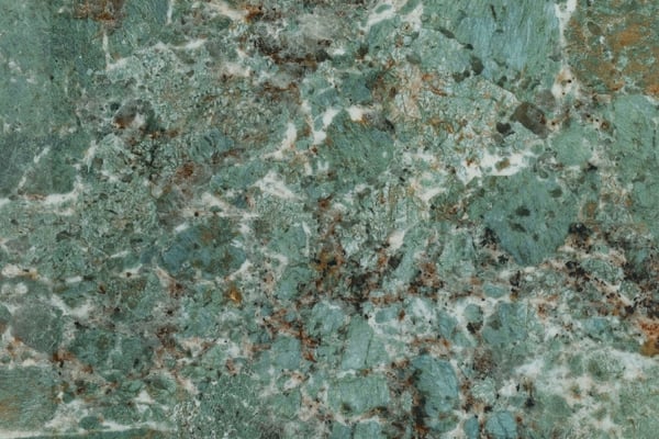 Glänzender Dunkelgrüner Amazonite Marmor mit melierten Adern
