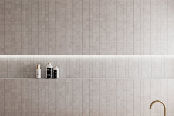 Weiße Schiefer Mosaik