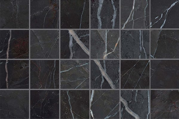Schwarze Calacatta-Marmor Mosaik