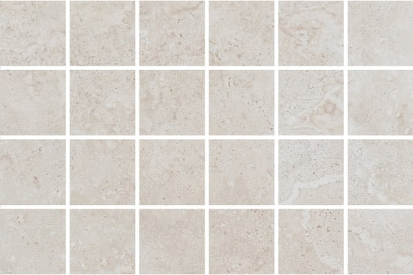 Zeitgenössischer Beiger Crosscut Travertin Mosaik