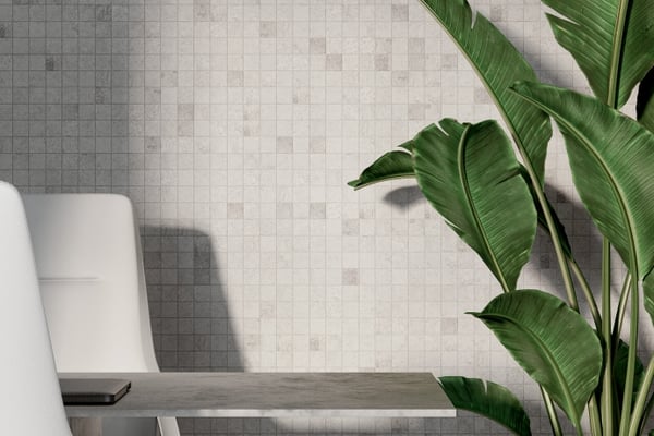 Rive Gauche Coconut Cement Mosaic 3x3