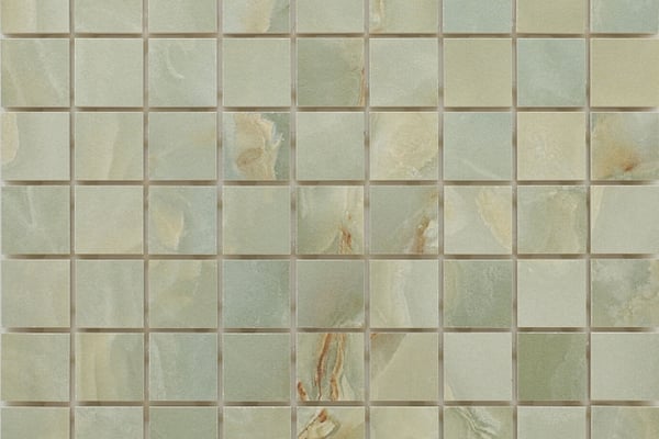 Edles Marmor Mosaik Jade Matt