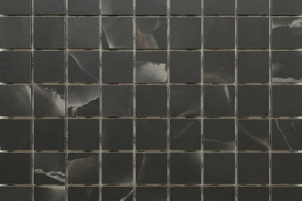 Edles Marmor Mosaik Schwarz Matt
