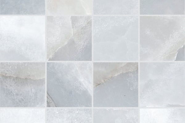 Maison Alabaster Matt Blau Mosaik 7,5x7,5