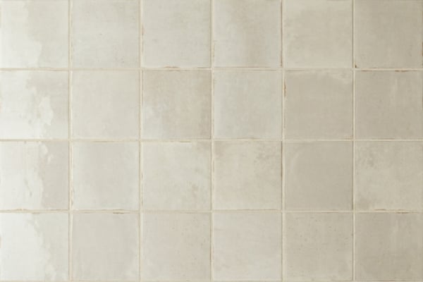 Terrakotta-Quadrat Elfenbein
