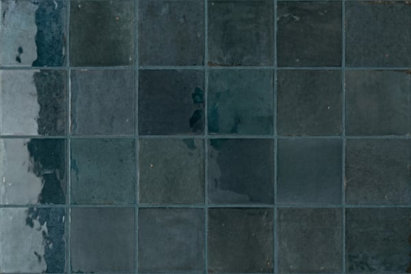 Terrakotta-Quadrat Blau