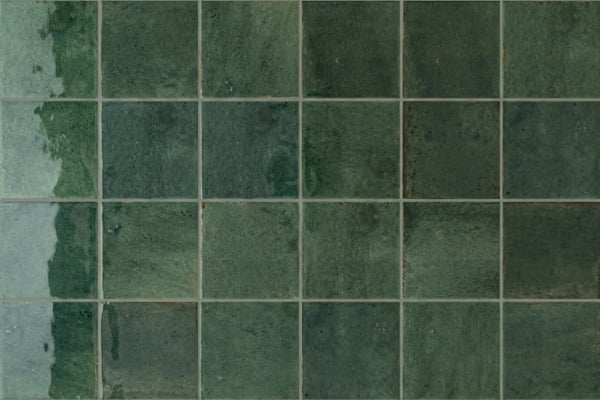 Terrakotta-Quadrat Grün