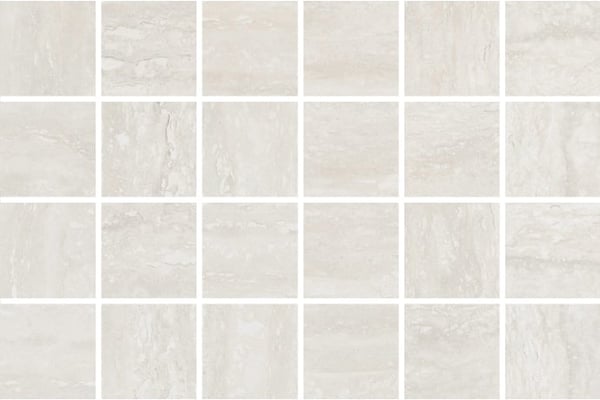 Silver Vein White - Travertine Mosaic