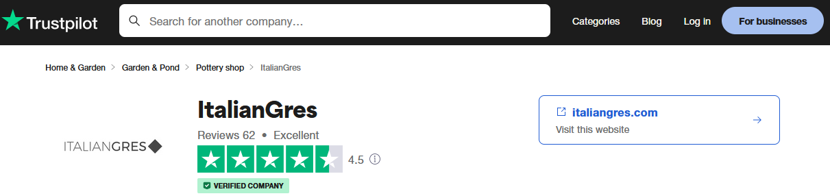ItalianGres Reviews Trustpilot