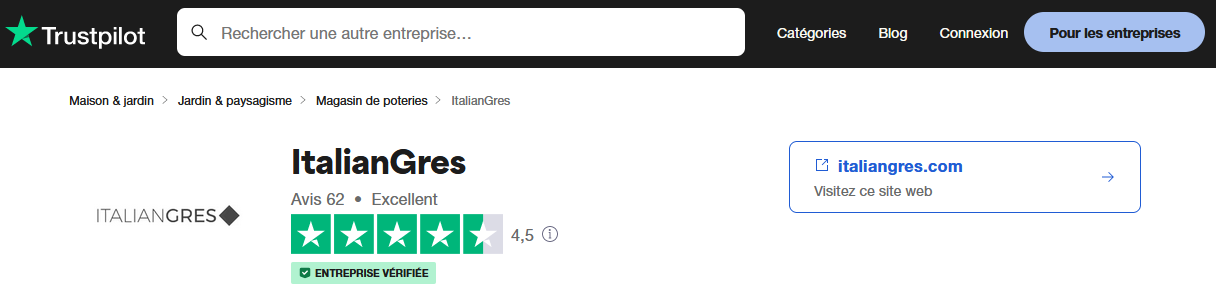 ItalianGres Avis Trustpilot